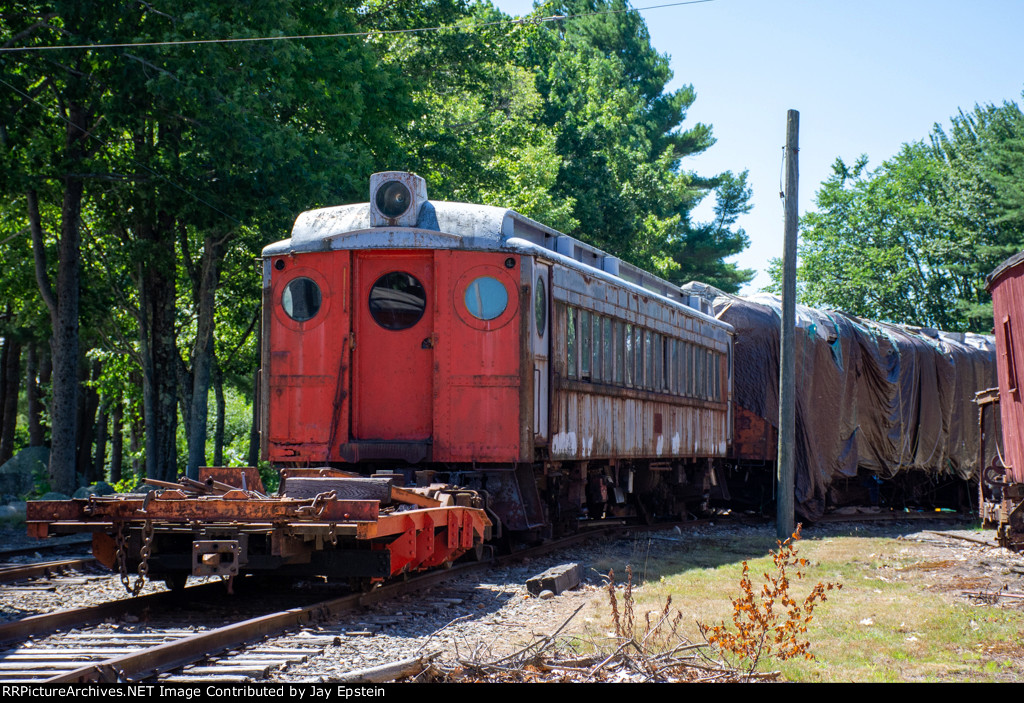 An LIRR MP54A1 waits its turn for restoration